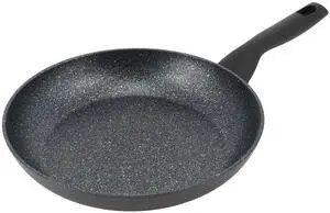 Korkmaz Nora Granit 2 Liter Aluminum Nonstick Frypan in Black