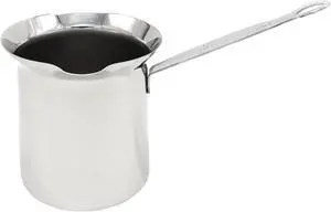Korkmaz Classic 6 Ounce Stainless Steel Turkish Coffee Pot in Silver