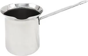 Korkmaz Classic 8 Ounce Stainless Steel Turkish Coffee Pot in Silver