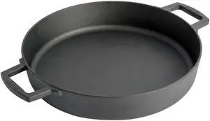 Babish 13 Inch Pre-Seasoned Cast Iron Everyday Pan in Black