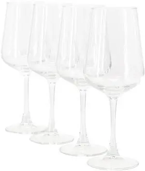 Gibson Home Belinni 4 Piece 15.4 Ounce Classic Wine Glass Set