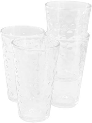 Gibson Home 4 Piece 13.5 Ounce Bubble Glass Tumbler Set