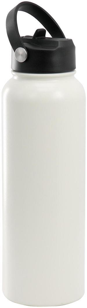 Gibson Home Marina 38oz Stainless Steel Thermal Bottle with Lid in Cream