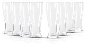 Gibson Home Callum 8 Piece 15.6 Ounce Tall Pub Glass Set in Clear