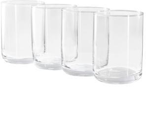Gibson Home Emory 4 Piece 15 Ounce Double Old Fashioned Clear Glass Set
