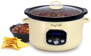 MegaChef 3.5 Liter Electric Slow Cooker in Ivory