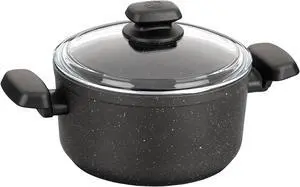Korkmaz Ornella 2 Piece 5 Liter Aluminum Nonstick Casserole Dish with Lid