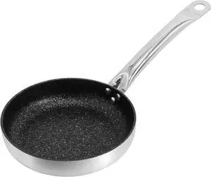 Korkmaz Gastro 8 Inch Professional Series Tava and Frypan in Brushed Silver