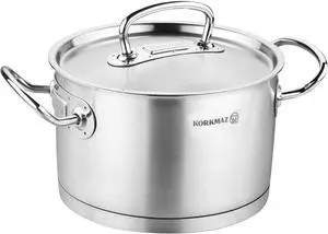 Korkmaz Proline Professional Series 2 Liter Stainless Steel Casserole with Lid in Silver
