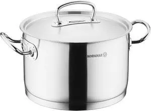 Korkmaz Proline Professional Series 3.8 Liter Stainless Steel Casserole with Lid in Silver