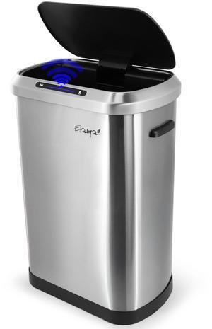 Elama 13 Gallon Automatic Sensor Hands Free Trash Can