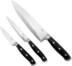 Oster Ginley 3 Piece Stainless Steel Cutlery Set in Black