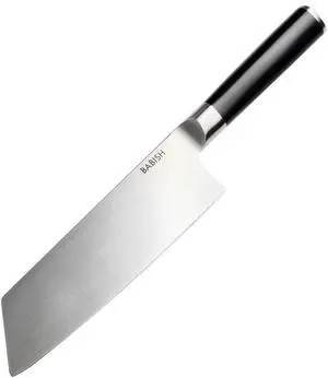 Babish 7.5 Inch High-Carbon Stainless Steel Full Tang Clef Knife in Black