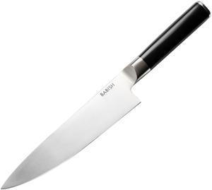 Babish 8 Inch High-Carbon Stainless Steel Full Tang Chef Knife in Black