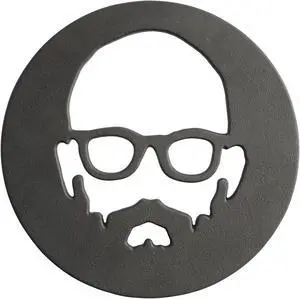 Babish 8 Inch Round Cast Iron Trivet in Black