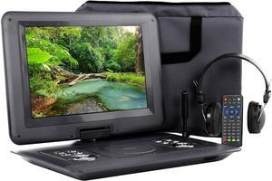 Trexonic 14.1 Inch Portable TV+DVD Player with Swivel TFT-LCD Screen and USB,SD,AV,HDMI Inputs