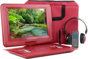 Trexonic 14.1 Inch Portable TV+DVD Player with Swivel TFT-LCD Screen and USB,SD,AV,HDMI Inputs
