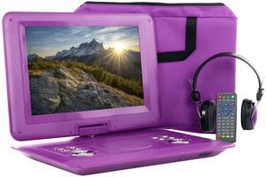 Trexonic 13.3 Inch Portable TV+DVD Player with Color TFT LED Screen and USB/HD/AV Inputs