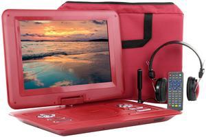 Trexonic 13.3 Inch Portable TV+DVD Player with Color TFT LED Screen and USB/HD/AV Inputs