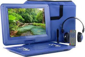 Trexonic 14.1 Inch Portable DVD Player with Swivel TFT-LCD Screen and USB,SD,AV,HDMI Inputs