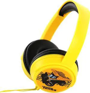 Sakar Tonka Truck Over The Ear Wired Headphones in Yellow