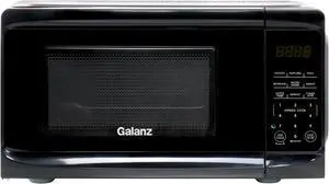 Galanz 0.7 cu ft 700W Countertop Microwave Oven in Black with One Touch Express Cooking