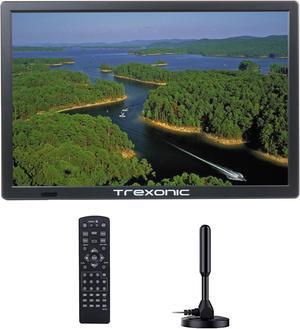 Trexonic Portable Rechargeable 15.4 Inch LED TV with HDMI, SD/MMC, USB, AV In/Out and Built-in Digital Tuner