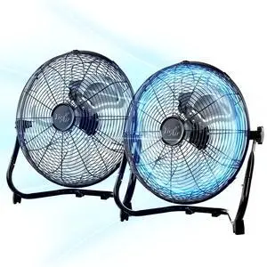 Vie Air Twin 12 Inch High Velocity All Metal Tilting 3 Speed Floor Fan