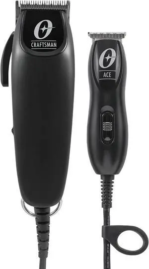 Oster Professional Craftsman Mag Clipper and Ace Mini Trimmer Combo Kit in Black