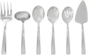Oster Eastleigh 6 Piece Stainless Steel Hostess Set with Mirror Polish Finish