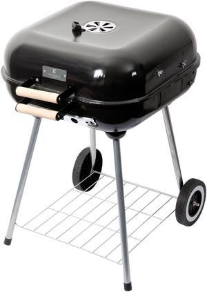 Charcoal Grill Portable BBQ Grill Small Portable Charcoal Grill Mini BBQ  Grill Hibachi Grill Charcoal for Camping Outdoor Cooking Picnics Beach  Hiking Party, 35x27x19.5cm 