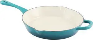 Crock Pot Artisan Enameled 12 Inch Round Cast Iron Skillet