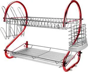 MegaChef Kitchen Storage & Organization Red Set - Efficient Home & Living Solution for Streamlined Culinary Spaces