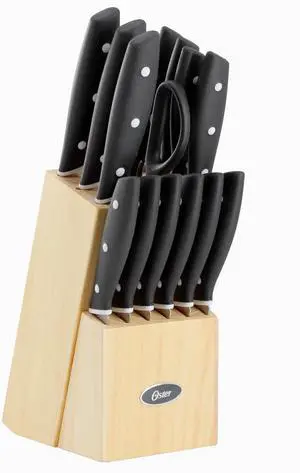 Oster Collister 15 Piece Stainless Steel Cutlery Set in Black