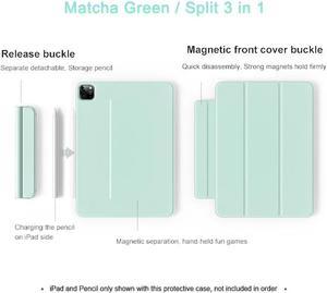 Smart Folio for iPad Pro 11 Case 2021 iPad Air 5 Pencil Case 2022 10th for iPad Mini 6 Funda IPAD Pro 12.9 2020 Air 4th Cover iPad Air 4 Air 5 MATCHA GREEN