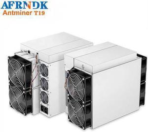 New Bitmain Antminer T19 84TH/s BTC miner 3150W 37.5 J/TH (with Power supply) GPU RJ45 Ethernet 10/100M ASIC Mining machine better than ANTMINER L3+ S9 S9i