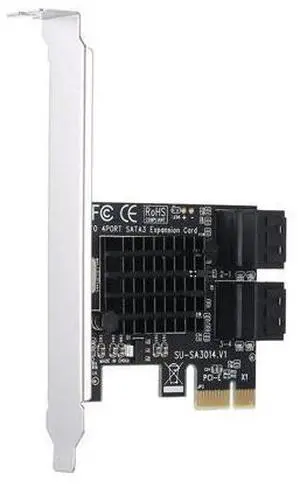 PCIE to SATA Card PCI-E Adapter PCI Express to SATA3.0 Expansion Card 4Port SATA III 6G for SSD HDD PCIE to SATA Card PCI-E Adapter PCI Express to SATA3.0 Expansion Card 4Port SATA III 6G for SSD HDD