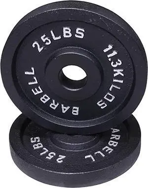 25 lb. Olympic Weight Plates (OP-025) by Deltech Fitness