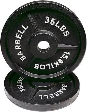 35 lb. Olympic Weight Plates (OP-035) by Deltech Fitness