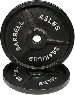 45 lb Olympic Weight Plates (OP-045) by Deltech Fitness