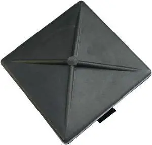3" Standard Square Pole Cap by Deltech Manufacturing