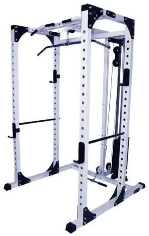Deltech Fitness Power Rack with Lat Attachment (DF825LS)