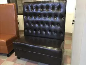 New Button Style Plain Single Upholstered Booth BO2