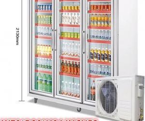 New Three Glass Door Remote Refrigerator GRR3