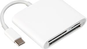 CF SD Card Reader USB C Compact Flash Card Reader 3-Slot Memory Card Reader for Type c Device Supports Micro SD Memory Card Compatible with MacBook Pro/Air M1 iPad Pro Android Galaxy S20 S21U TIANSONG