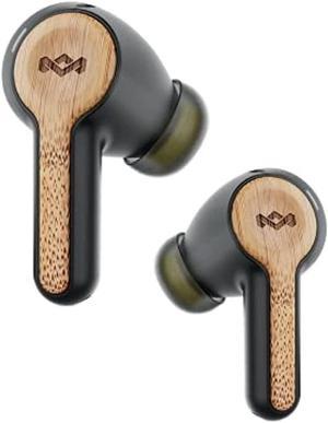 house of marley rebel true wireless earbuds with microphone, bluetooth connectivity, 8 hour battery life with in-case charging, and sustainable materials