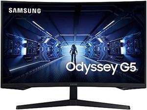 samsung odyssey g5 series 32inch wqhd 2560x1440 gaming monitor 144hz curved 1ms hdmi display port freesync premium lc32g55tqwnxza