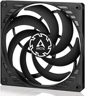 arctic p14 slim pwm pst - case fan, 140 mm, with pwm sharing technology (pst), pressure-optimised, quiet motor, computer, extra slim, 150-1800 rpm - black