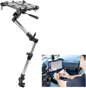 mount-it! car laptop mount for commercial and personal use vehicles | heavy-duty no drill notebook vehicle stand for trucks, vans and suvs
