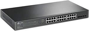 tp-link tl-sg2428p jetstream 28-port gigabit smart switch with 24-port poe+, 4 sfp slots (250 watt budget, centralized cloud management omada sdn, and intelligent monitoring)